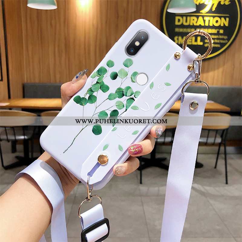 Kuori, Kuoret Xiaomi Mi Mix 3 Suojaus Pesty Suede Vihreä Pioni Murtumaton