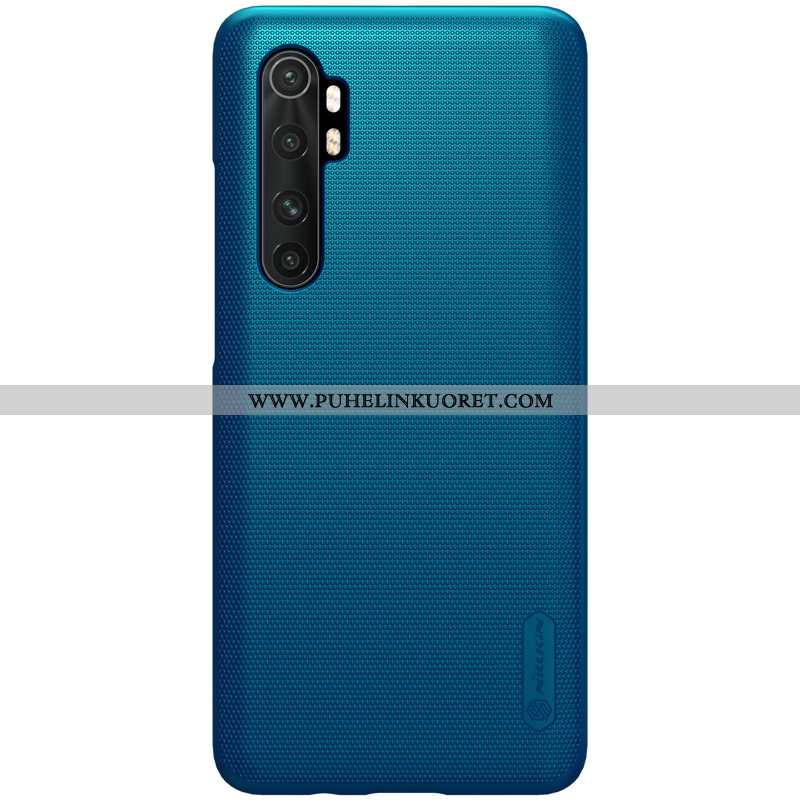 Kuoret, Kotelo Xiaomi Mi Note 10 Lite Valo Suojaus Pesty Suede Pieni Puhelimen Sininen