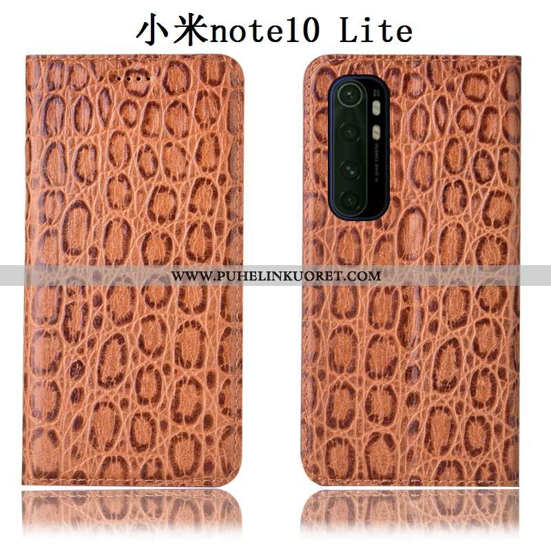 Kuoret, Kotelo Xiaomi Mi Note 10 Lite Aito Nahka Suojaus Murtumaton Kuori All Inclusive Punainen