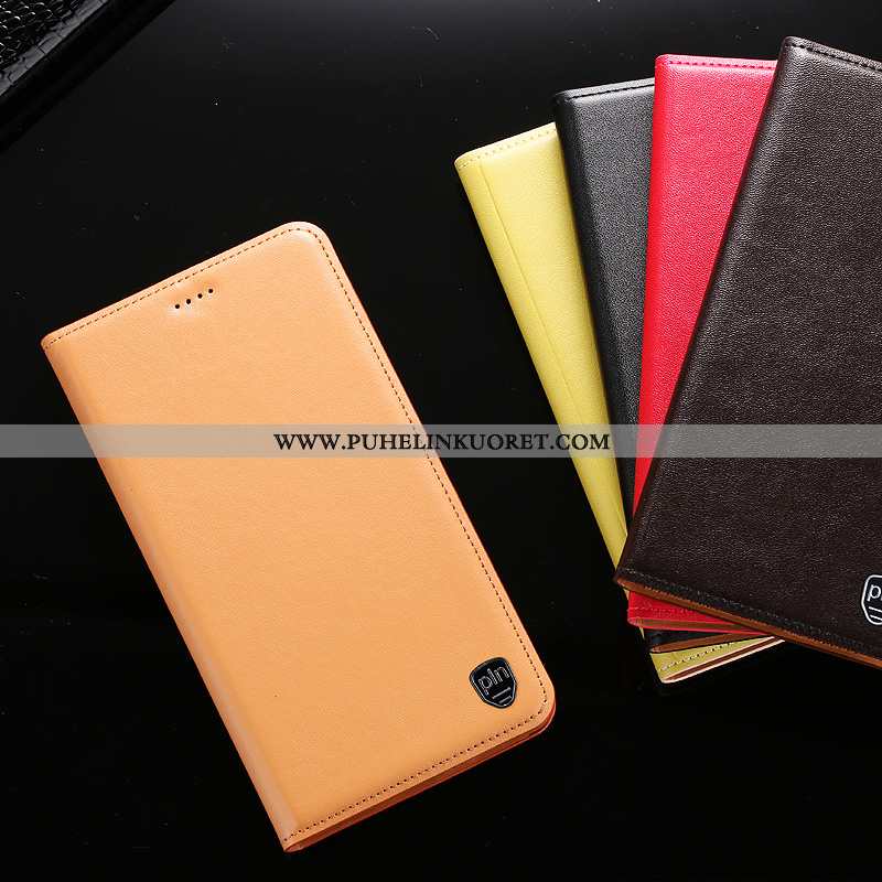 Kuori, Kuoret Xiaomi Mi Note 10 Lite Aito Nahka Suojaus Pieni Kotelo Murtumaton Keltaiset