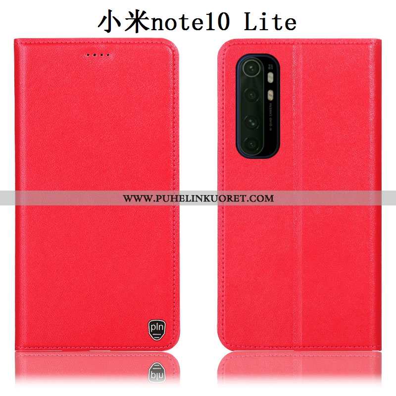 Kuori, Kuoret Xiaomi Mi Note 10 Lite Aito Nahka Suojaus Pieni Kotelo Murtumaton Keltaiset