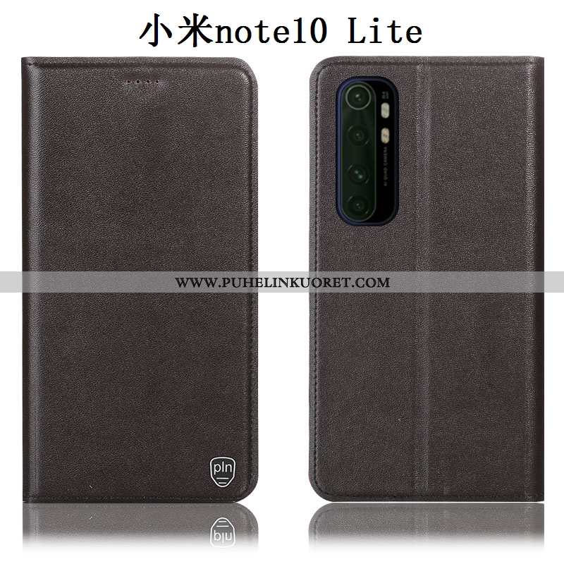 Kuori, Kuoret Xiaomi Mi Note 10 Lite Aito Nahka Suojaus Pieni Kotelo Murtumaton Keltaiset