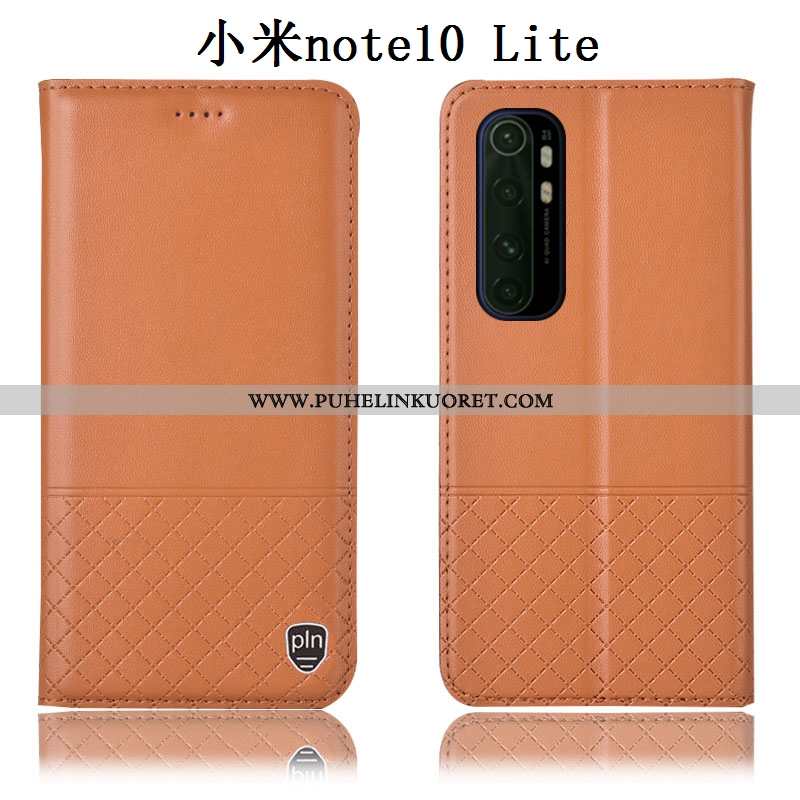 Kotelo, Kuori Xiaomi Mi Note 10 Lite Suojaus Aito Nahka Pieni Nuoret All Inclusive Ruskea