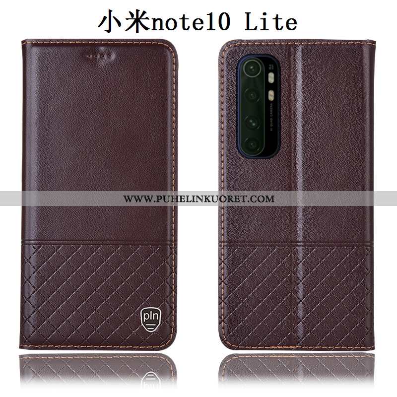 Kotelo, Kuori Xiaomi Mi Note 10 Lite Suojaus Aito Nahka Pieni Nuoret All Inclusive Ruskea