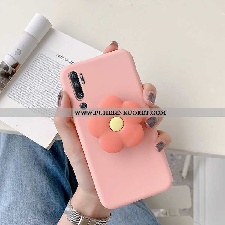 Kotelo, Kuori Xiaomi Mi Note 10 Silikoni Suojaus Kukka Uusi Pinkki