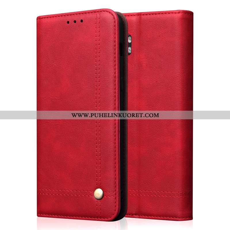 Kuori, Kuoret Xiaomi Mi Note 10 Nahkakuori Classic Suojaus Kuori Pieni Mustat