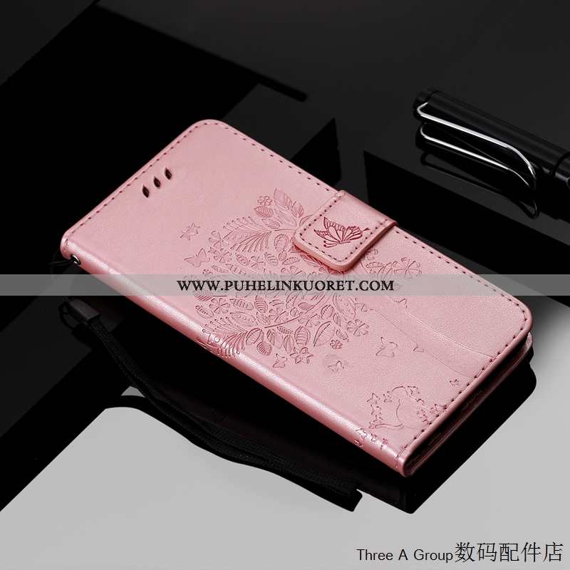 Kuori, Kuoret Xiaomi Mi Note 10 Ihana Nahkakuori Puhelimen Kuori Murtumaton Pinkki