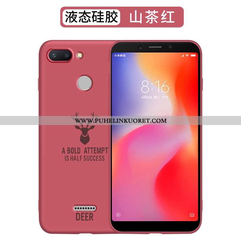 Kuori, Kuoret Xiaomi Redmi 6 Suojaus Tila Murtumaton Luova Persoonallisuus Punainen