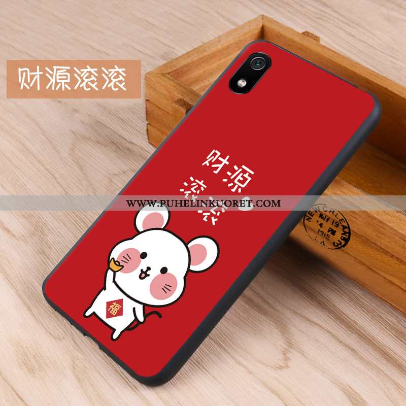 Kuoret, Kotelo Xiaomi Redmi 7a Pesty Suede Luova Net Red Tummansininen Suojaus Tummansiniset