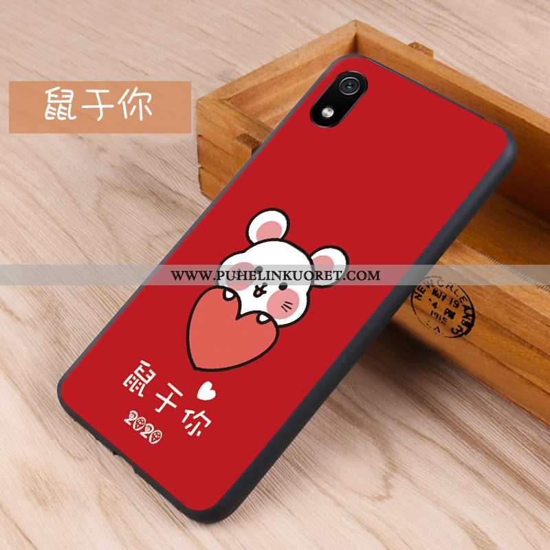 Kuoret, Kotelo Xiaomi Redmi 7a Pesty Suede Luova Net Red Tummansininen Suojaus Tummansiniset