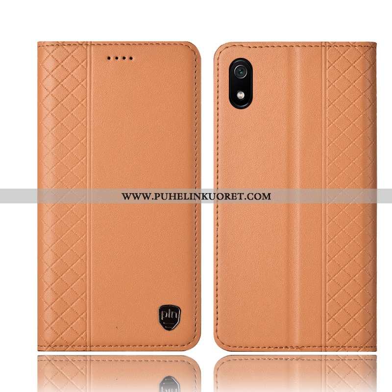 Kuoret, Kotelo Xiaomi Redmi 7a Aito Nahka Suojaus Pieni Kuori Punainen