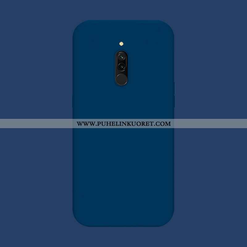 Kuori, Kuoret Xiaomi Redmi 8 Suojaus Pesty Suede Punainen Silikoni Kuori Sininen