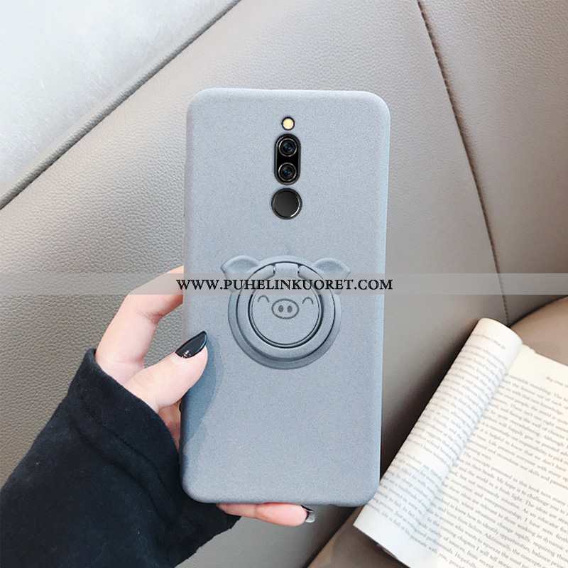 Kuori, Kuoret Xiaomi Redmi 8 Pesty Suede Persoonallisuus Magneettinen All Inclusive Kuori Sininen