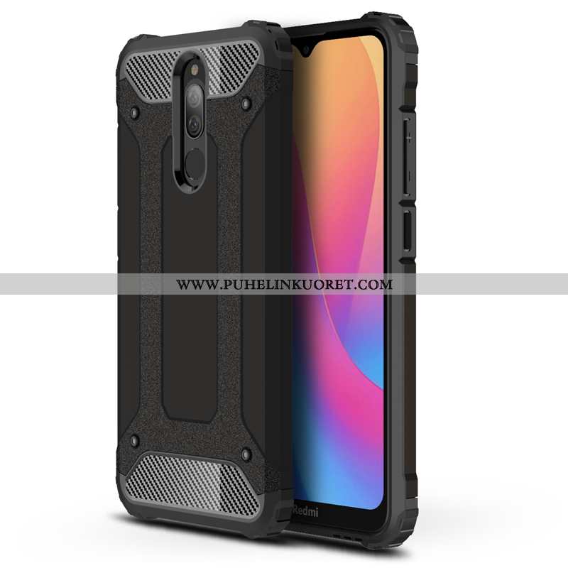 Kuori, Kuoret Xiaomi Redmi 8 Suojaus Pesty Suede Pieni Punainen Puhelimen Sininen