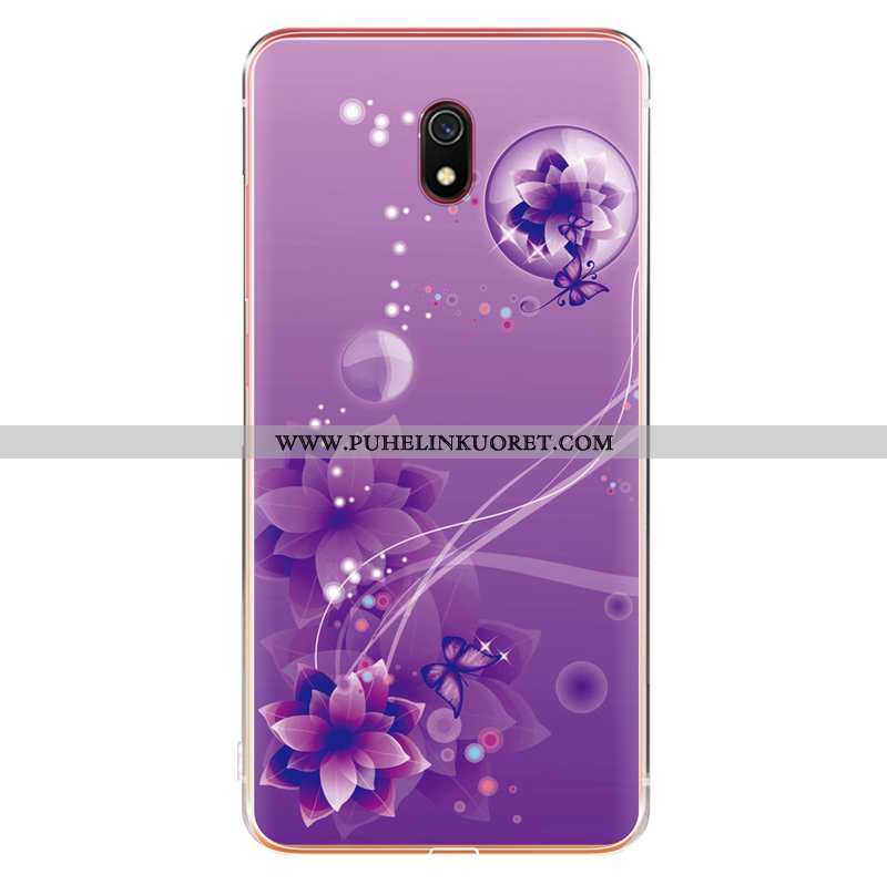 Kuori, Kuoret Xiaomi Redmi 8a Silikoni Suojaus Punainen Läpinäkyvä Luova Violetti