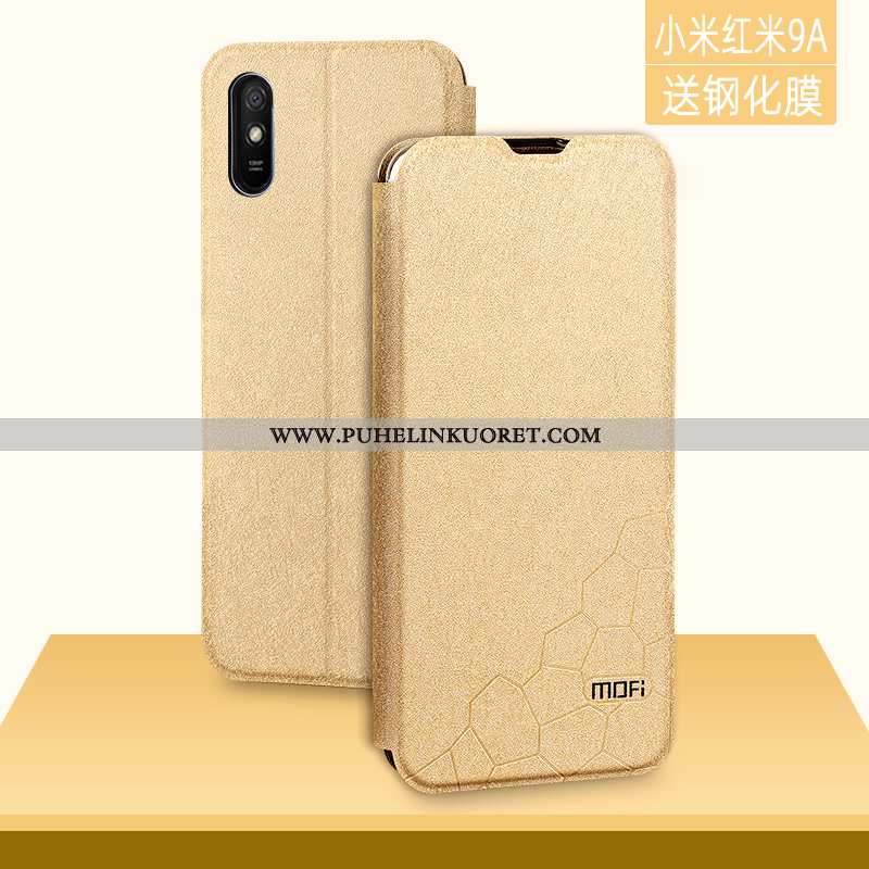 Kuori, Kuoret Xiaomi Redmi 9a Persoonallisuus Luova Pesty Suede All Inclusive Suojaus Kultainen