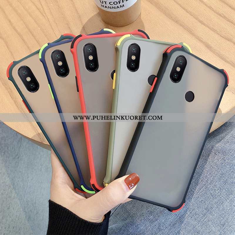 Kuori, Kuoret Xiaomi Redmi Note 6 Pro Pesty Suede Suojaus Pieni All Inclusive Murtumaton Mustat