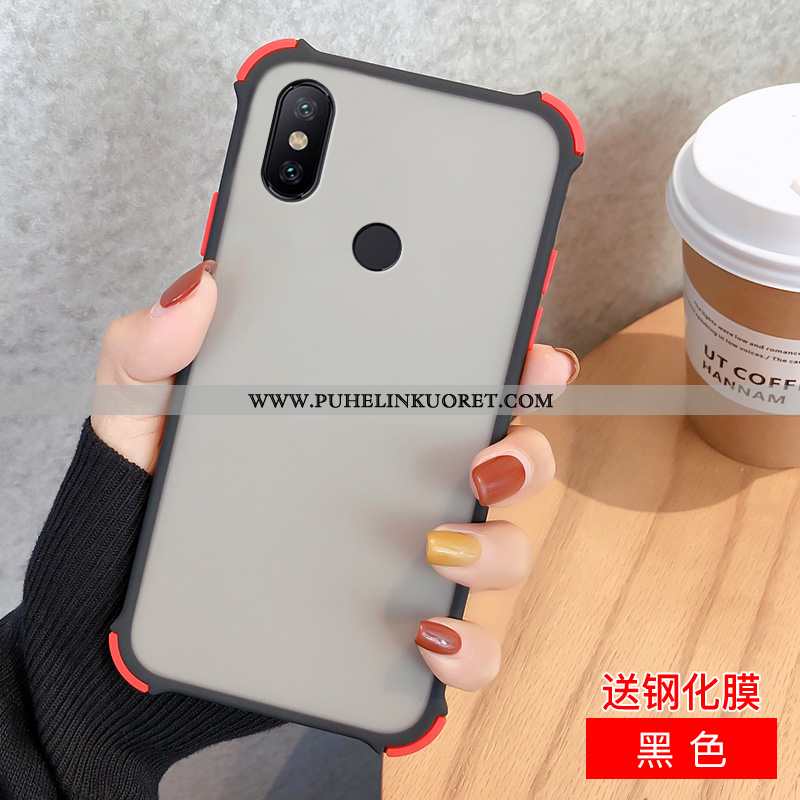 Kuori, Kuoret Xiaomi Redmi Note 6 Pro Pesty Suede Suojaus Pieni All Inclusive Murtumaton Mustat