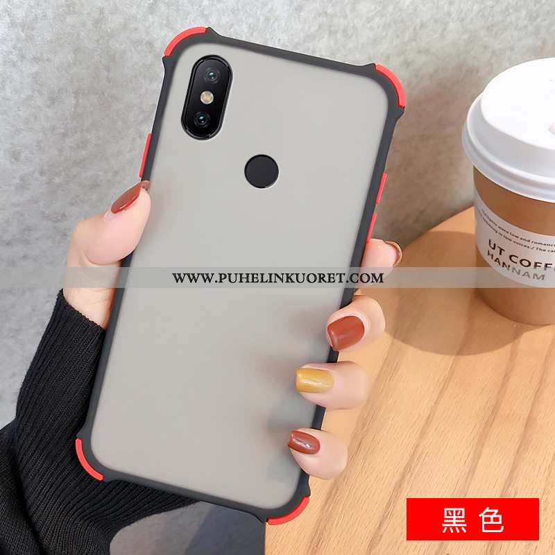 Kuori, Kuoret Xiaomi Redmi Note 6 Pro Pesty Suede Suojaus Pieni All Inclusive Murtumaton Mustat