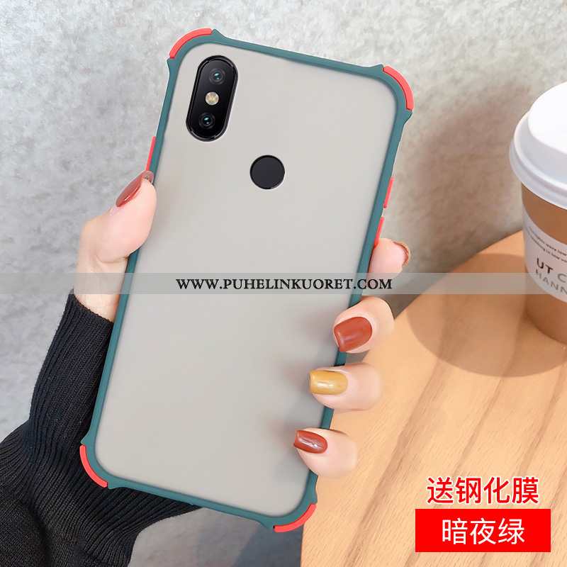 Kuori, Kuoret Xiaomi Redmi Note 6 Pro Pesty Suede Suojaus Pieni All Inclusive Murtumaton Mustat