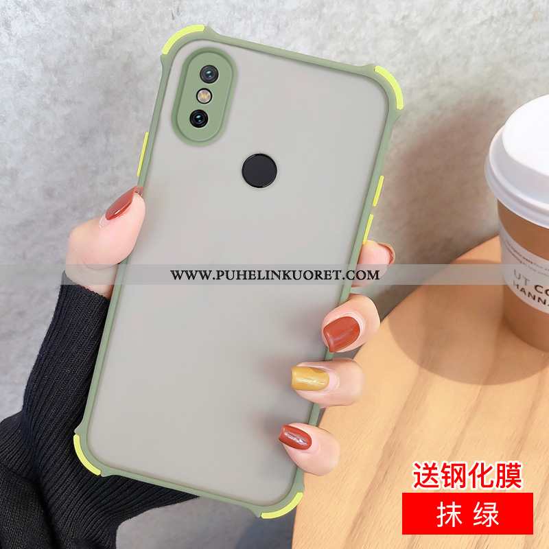 Kuori, Kuoret Xiaomi Redmi Note 6 Pro Pesty Suede Suojaus Pieni All Inclusive Murtumaton Mustat