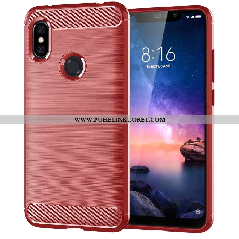 Kuoret, Kotelo Xiaomi Redmi Note 6 Pro Luova Suuntaus Musta All Inclusive Pehmeä Neste Mustat