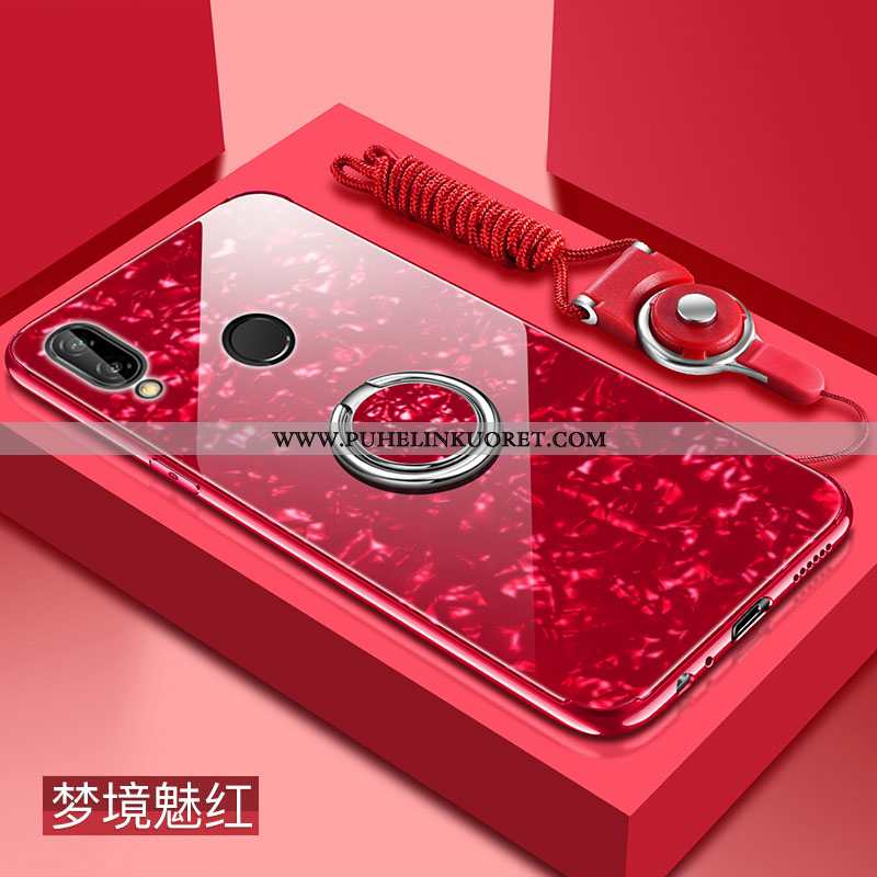 Kuori, Kuoret Xiaomi Redmi Note 7 Persoonallisuus Suuntaus Silikoni Lasi Kova Punainen