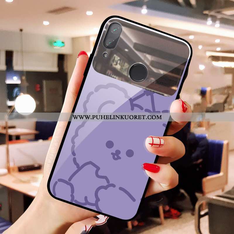 Kuori, Kuoret Xiaomi Redmi Note 7 Lasi Sarjakuva Peili Puhelimen Bear Mustat