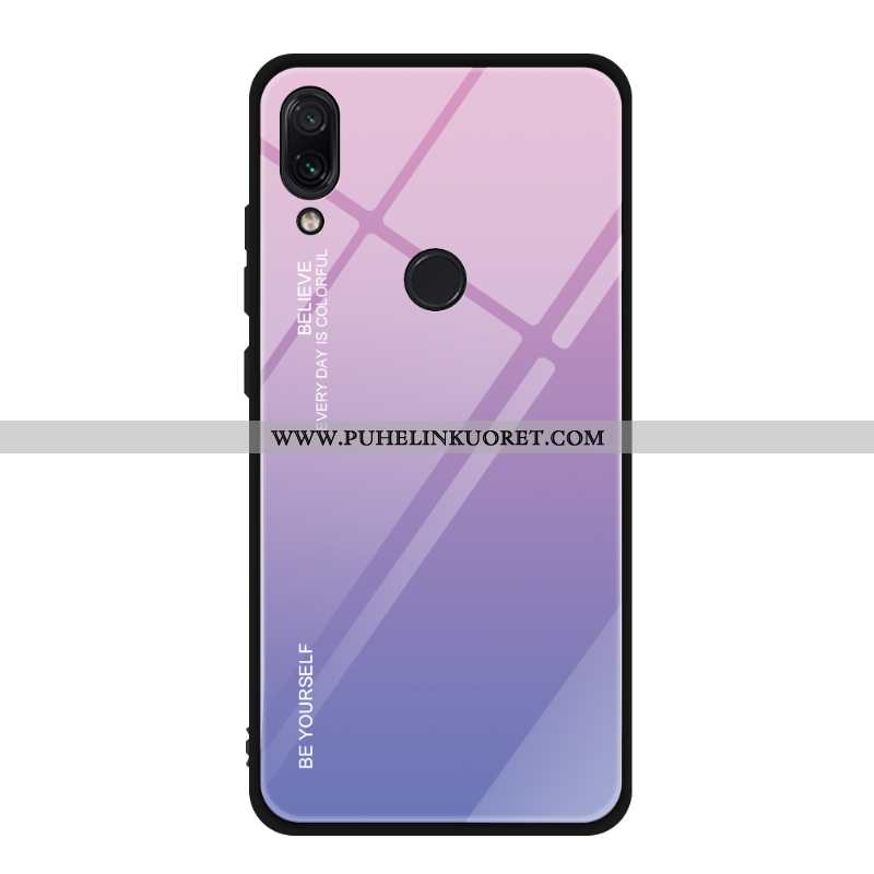 Kuori, Kuoret Xiaomi Redmi Note 7 Lasi Persoonallisuus Kaltevuus Luova Suojaus Sininen