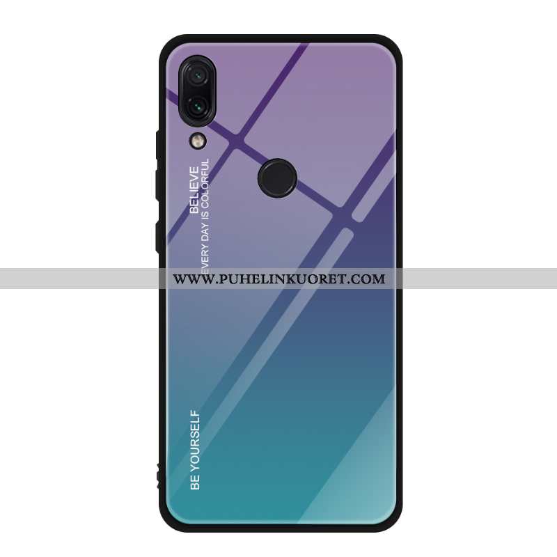 Kuori, Kuoret Xiaomi Redmi Note 7 Lasi Persoonallisuus Kaltevuus Luova Suojaus Sininen