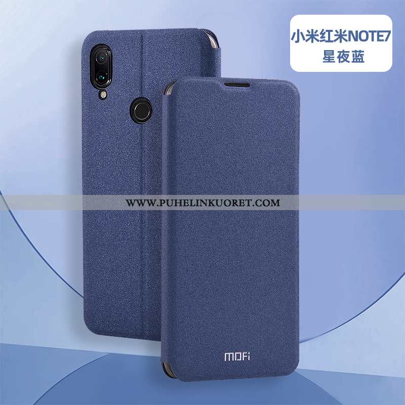 Kuoret, Kotelo Xiaomi Redmi Note 7 Nahkakuori Silikoni Kuori Punainen Pinkki