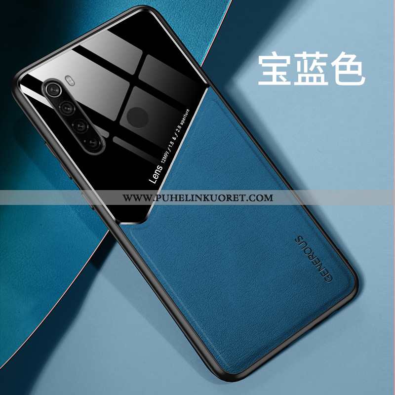 Kuoret, Kotelo Xiaomi Redmi Note 8t Suojaus Persoonallisuus Nahka Magneettinen Puhelimen Sininen