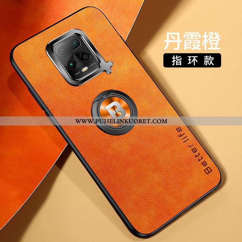 Kuori, Kuoret Xiaomi Redmi Note 9 Pro Luova Nahka Punainen Silikoni Kuori Oranssi