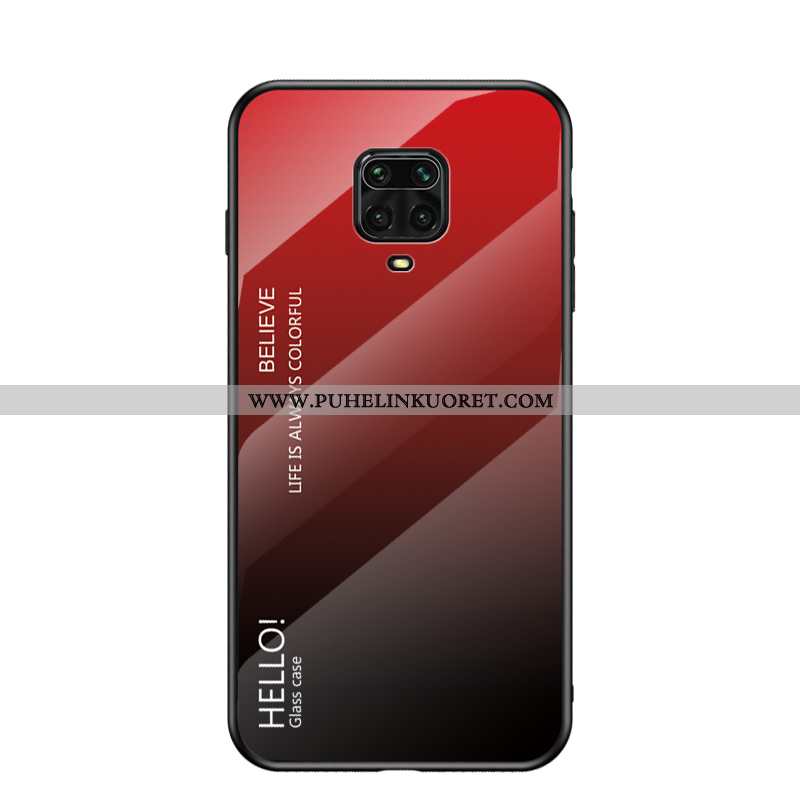 Kuori, Kuoret Xiaomi Redmi Note 9 Pro Lasi Suuntaus All Inclusive Net Red Kuori Punainen