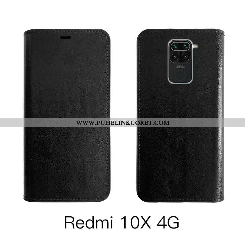 Kuori, Kuoret Xiaomi Redmi Note 9 Aito Nahka Suojaus Kuori Puhelimen Nahkakuori Ruskea