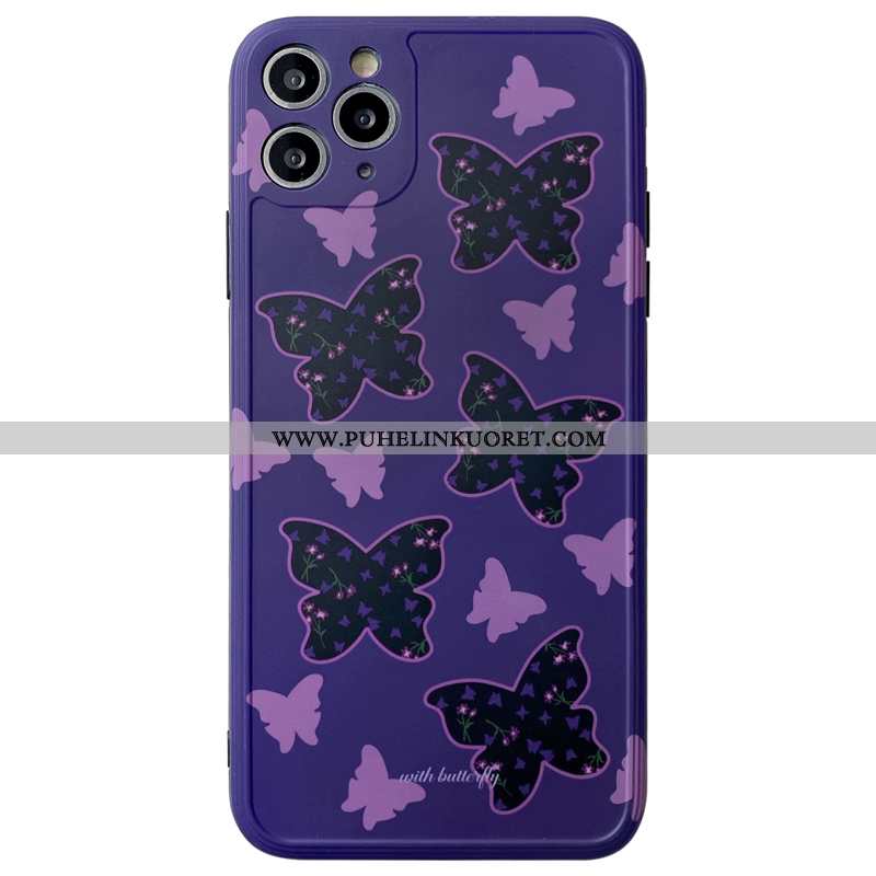 Kuori, Kuoret iPhone 11 Pro Max Luova Silikoni Persoonallisuus Violetti Suojaus