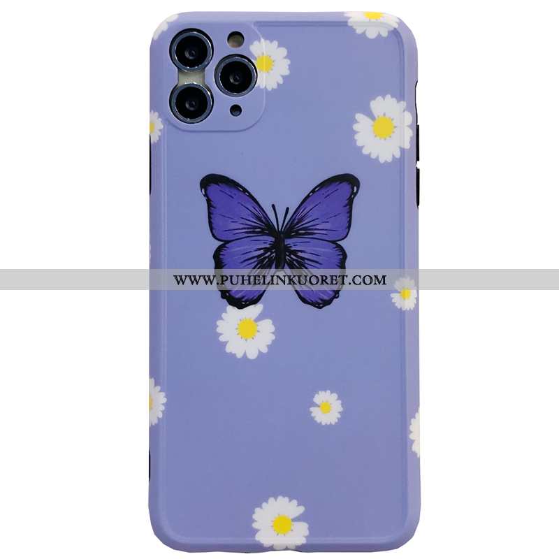 Kuori, Kuoret iPhone 11 Pro Max Luova Silikoni All Inclusive Suojaus Persoonallisuus Violetti