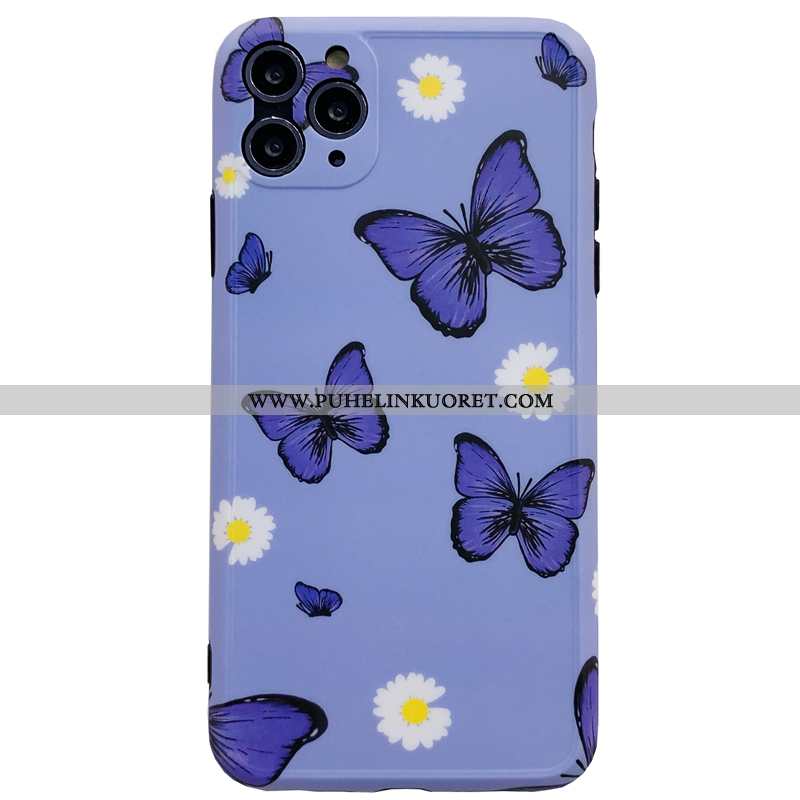 Kuori, Kuoret iPhone 11 Pro Max Luova Silikoni All Inclusive Suojaus Persoonallisuus Violetti