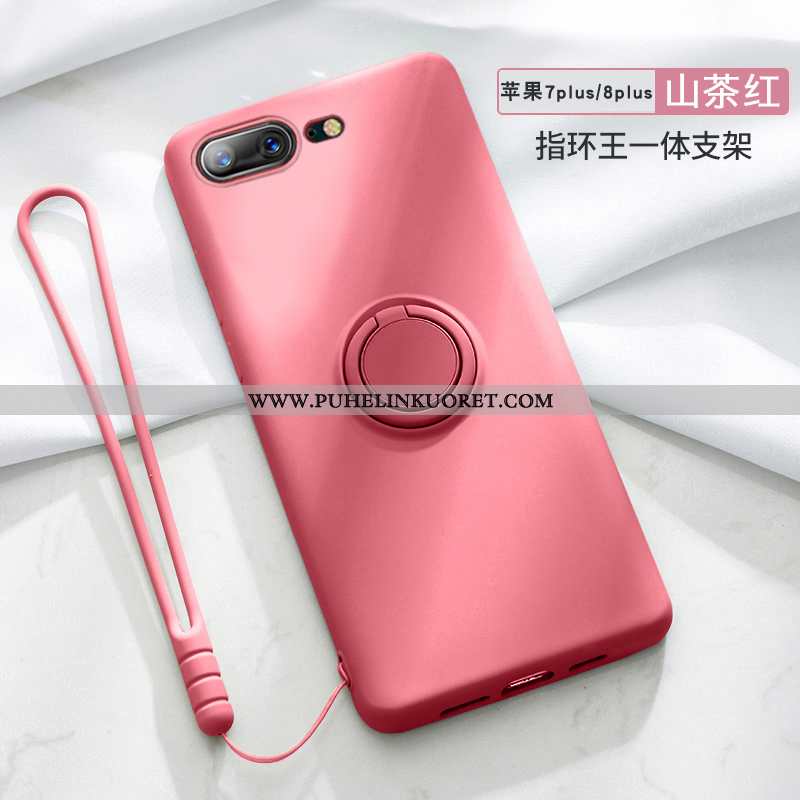 Kuoret, Kotelo iPhone 8 Plus Silikoni Ultra All Inclusive Net Red Kuori Pinkki