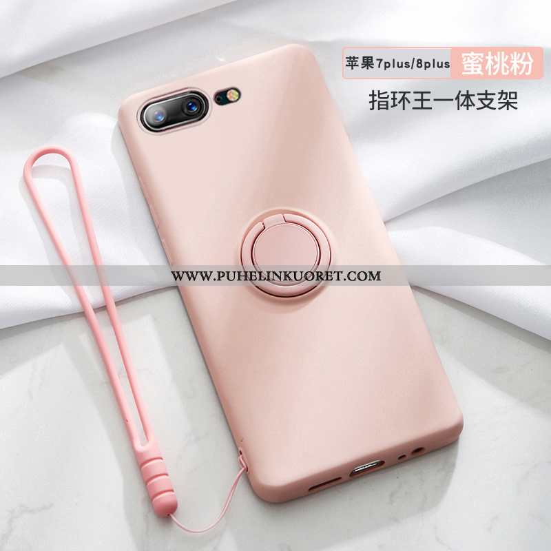 Kuoret, Kotelo iPhone 8 Plus Silikoni Ultra All Inclusive Net Red Kuori Pinkki