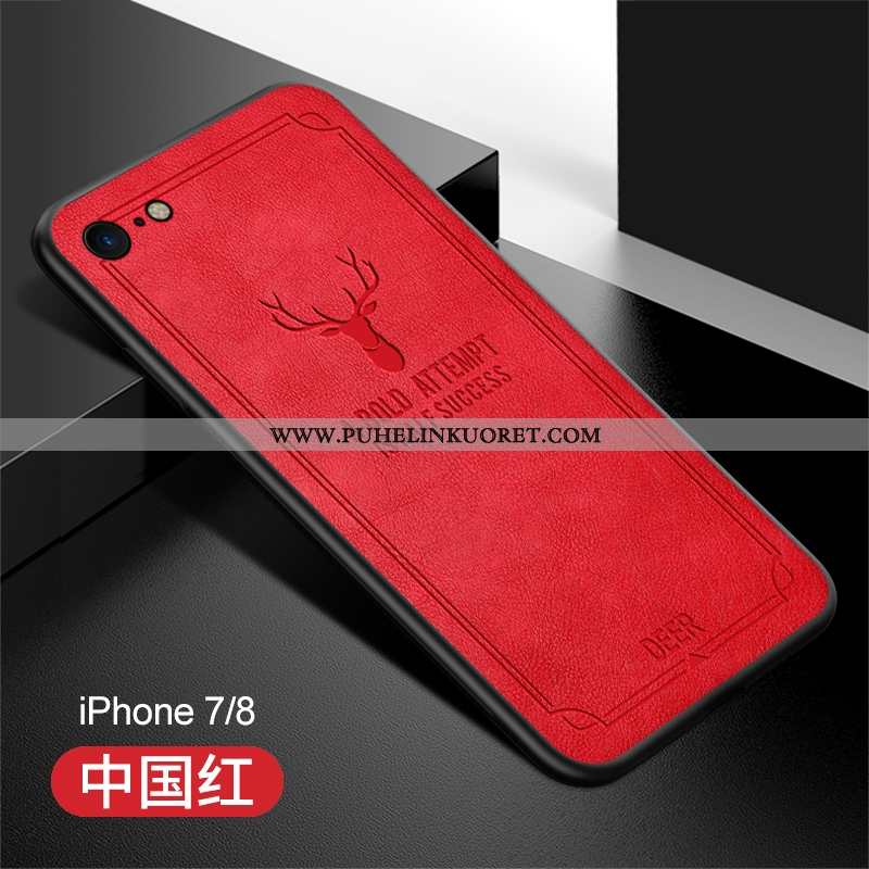 Kuori, Kuoret iPhone 8 Silikoni Suojaus Ylellisyys Puhelimen Ultra Punainen