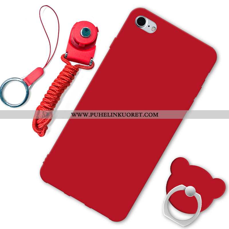 Kuori, Kuoret iPhone Se (nouveau) Pesty Suede Persoonallisuus Murtumaton Kotelo Net Red Punainen