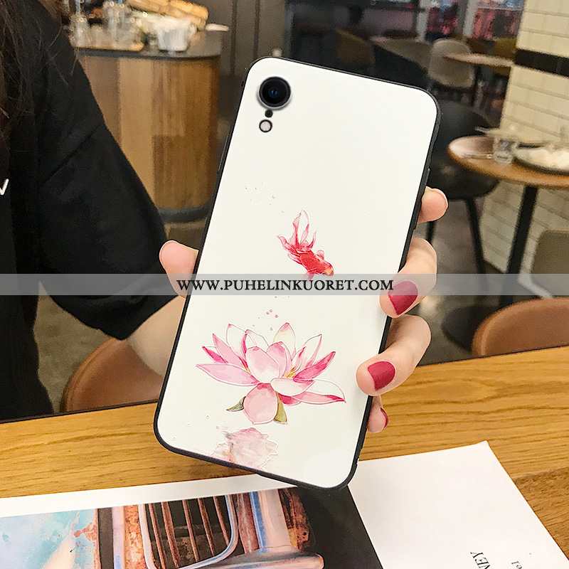 Kuori, Kuoret iPhone Xr Pesty Suede Persoonallisuus Suuntaus Murtumaton Jauhe Pinkki