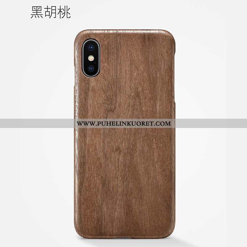 Kuori, Kuoret iPhone Xs Max Suojaus Pesty Suede Kuori Murtumaton Ultra Ruskea