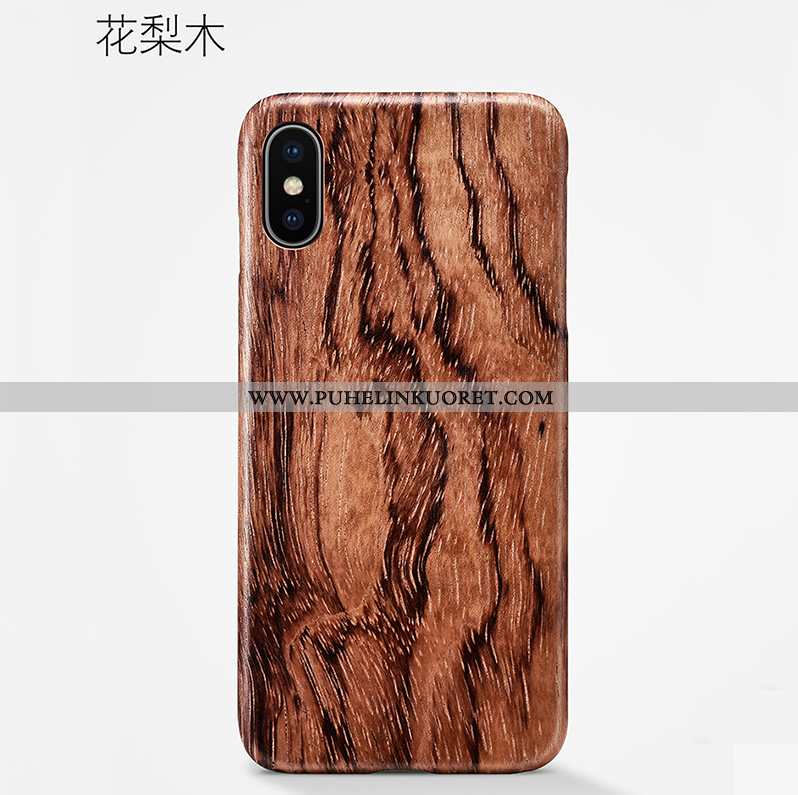 Kuori, Kuoret iPhone Xs Max Suojaus Pesty Suede Kuori Murtumaton Ultra Ruskea