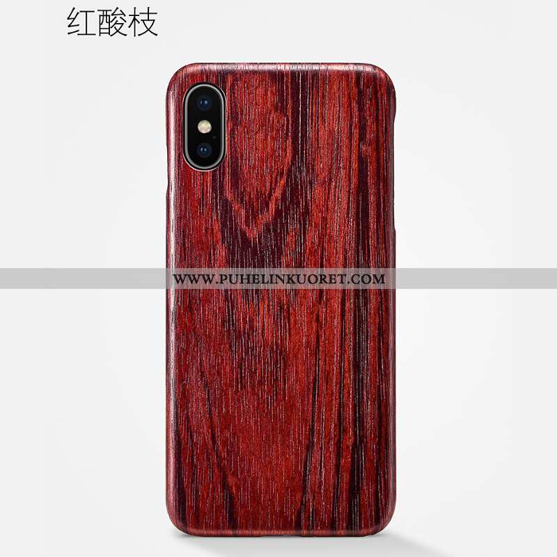 Kuori, Kuoret iPhone Xs Max Suojaus Pesty Suede Kuori Murtumaton Ultra Ruskea