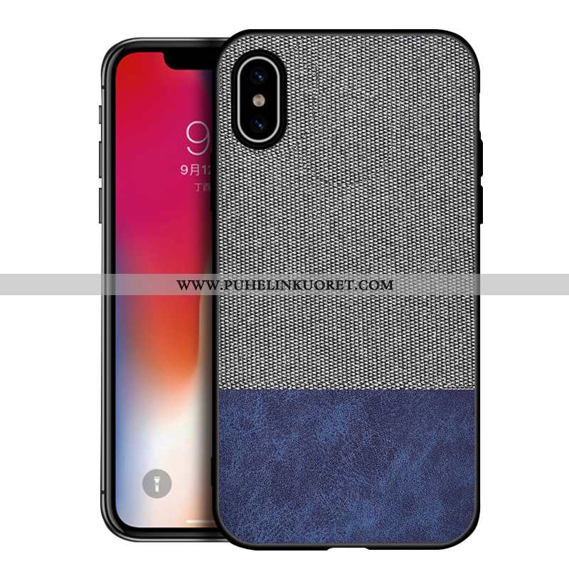 Kuoret, Kotelo iPhone Xs Max Kukkakuvio Suuntaus Murtumaton All Inclusive Harmaa