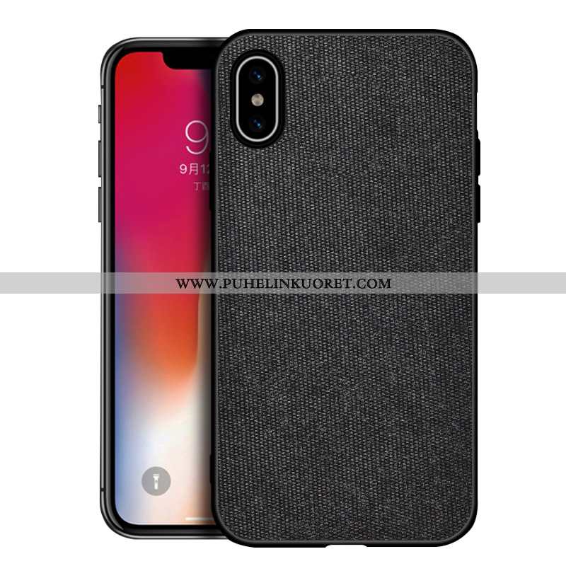 Kuoret, Kotelo iPhone Xs Max Kukkakuvio Suuntaus Murtumaton All Inclusive Harmaa