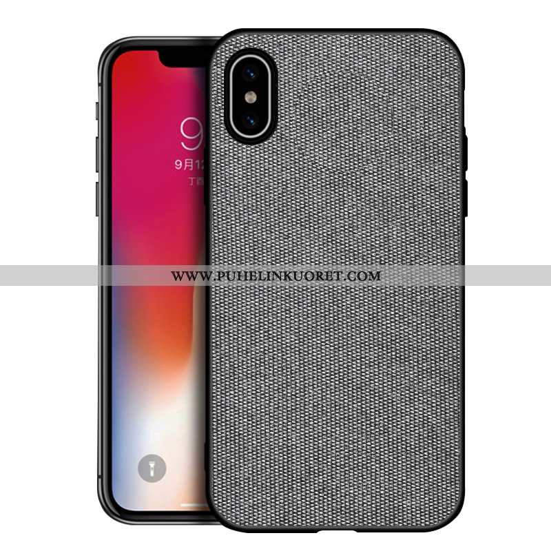 Kuoret, Kotelo iPhone Xs Max Kukkakuvio Suuntaus Murtumaton All Inclusive Harmaa