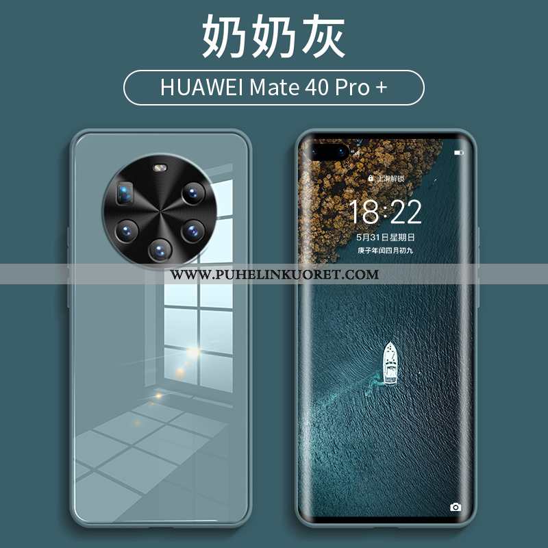Kuori, Kuoret Huawei Mate 40 Pro+ Luova Suuntaus Murtumaton Kotelo Lasi Sininen